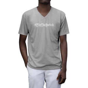 Men's Tri-Blend V-Neck T-Shirt - small logo