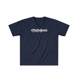 Men's Tri-Blend V-Neck T-Shirt - small logo